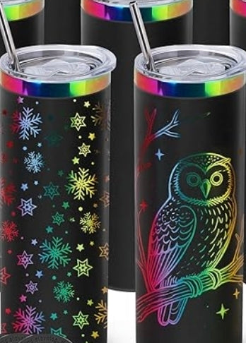 Laser Engraving Custom RainbowTumbler